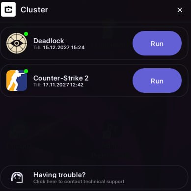 cluster.center cheats launcher