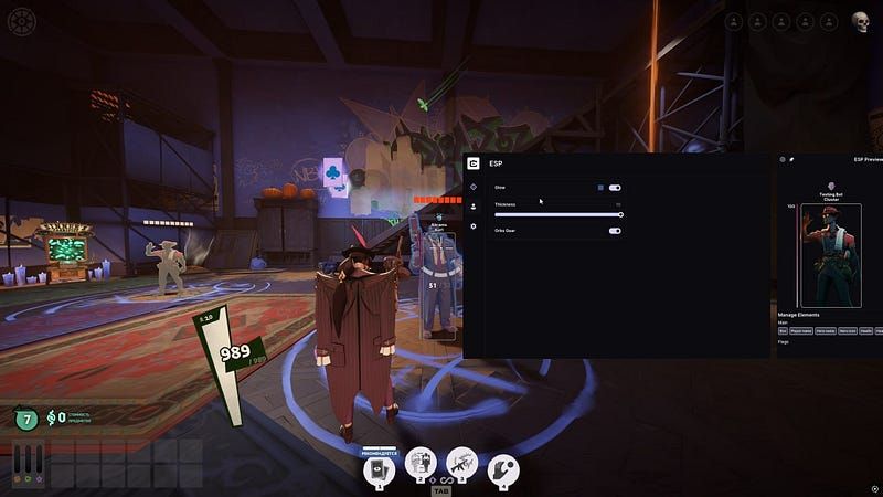 ESP Cluster Deadlock Cheat UI