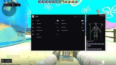 Cluster CS2 cheat UI