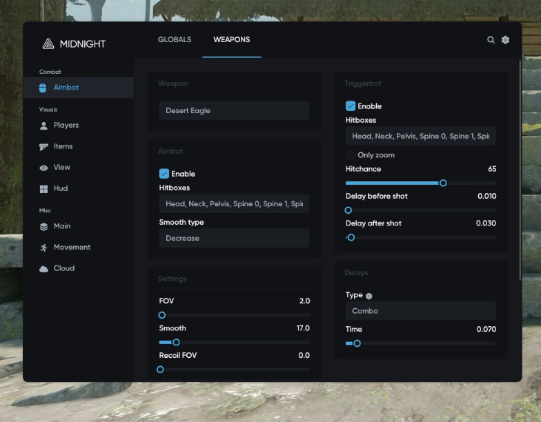 midnight ui